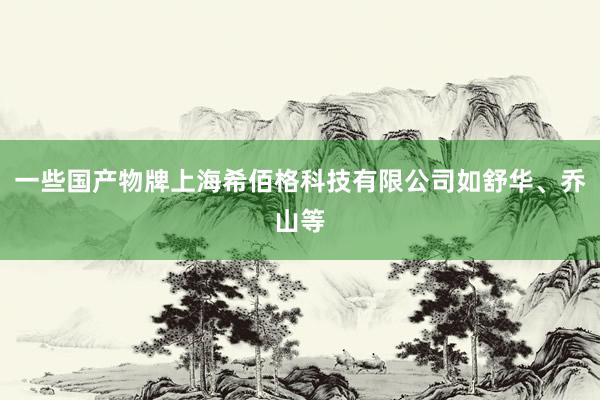 一些国产物牌上海希佰格科技有限公司如舒华、乔山等